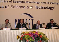 CAS President Lu Yongxiang made a presentation at the fourth session of the World Commission on the Ethics of Scientific Knowledge and Technology, which was held from March 23 to 25 in Bangkok, Thailand.