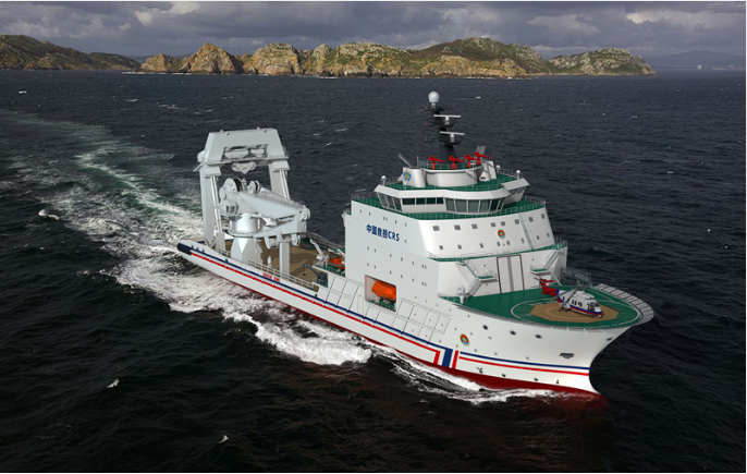 An artist's rendering of the planned rescue ship