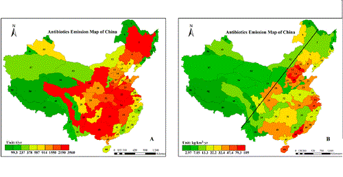 Map of Antibiotic-polluted Rivers in China Released
