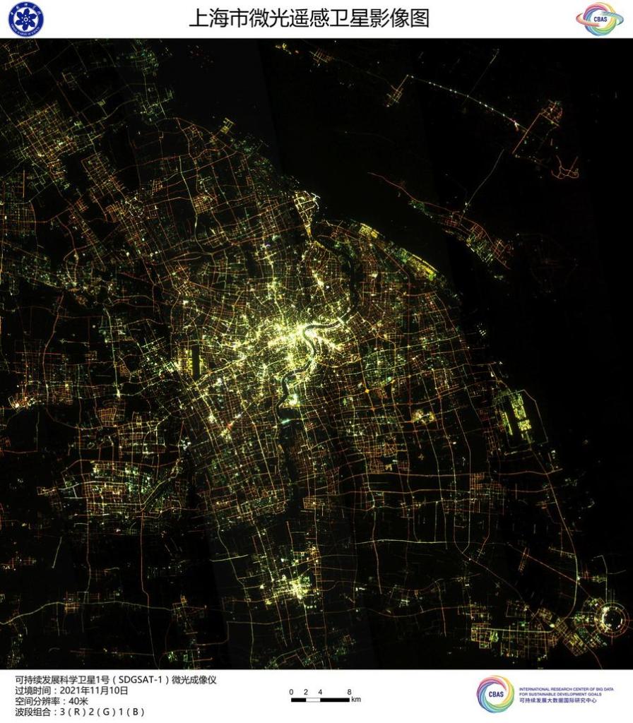 Scientists Tackle Urban Light Pollution Using Satellite SDGSAT-1