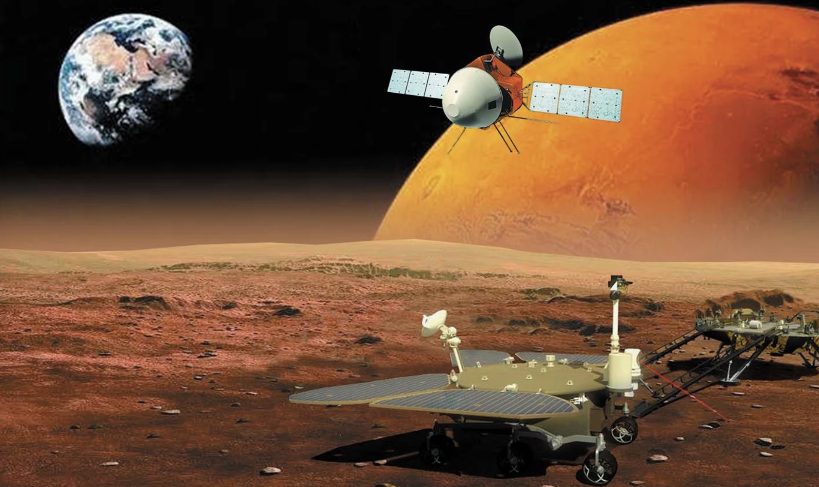 China Succeeds in First Mars Landing