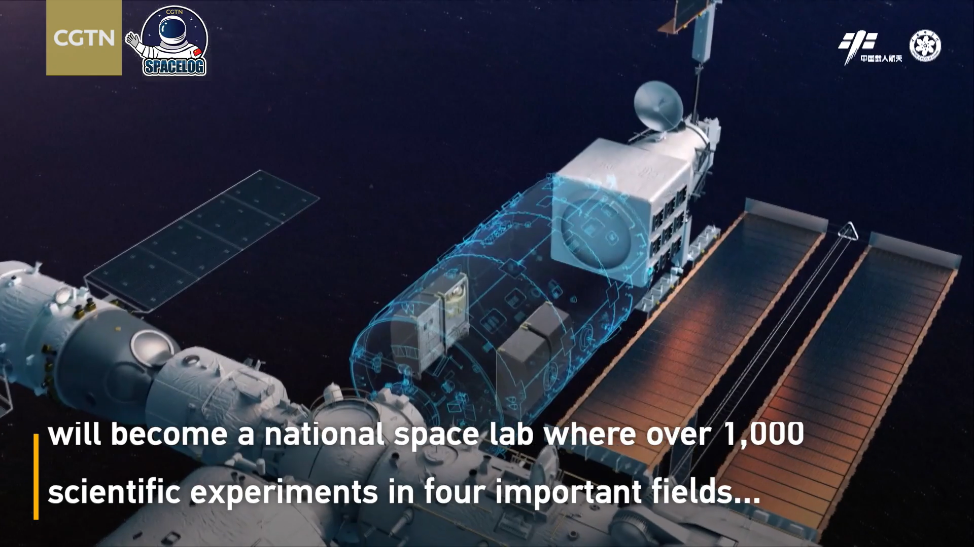 Over 1,000 Scientific Experiments to be Conducted in China's Space Station