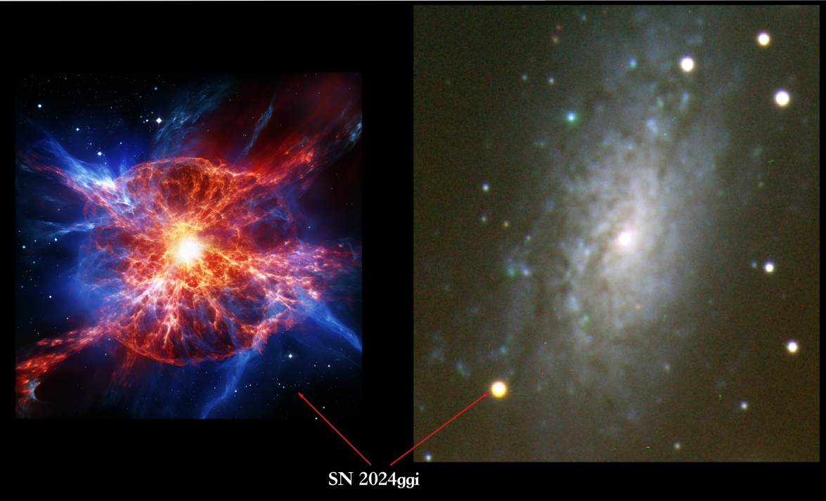 Researchers Capture Shock Breakout Signal of SN 2024ggi