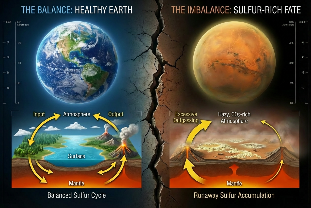 Study: Earth's Balanced Sulfur Cycle Sets it Apart from Venus and Mars