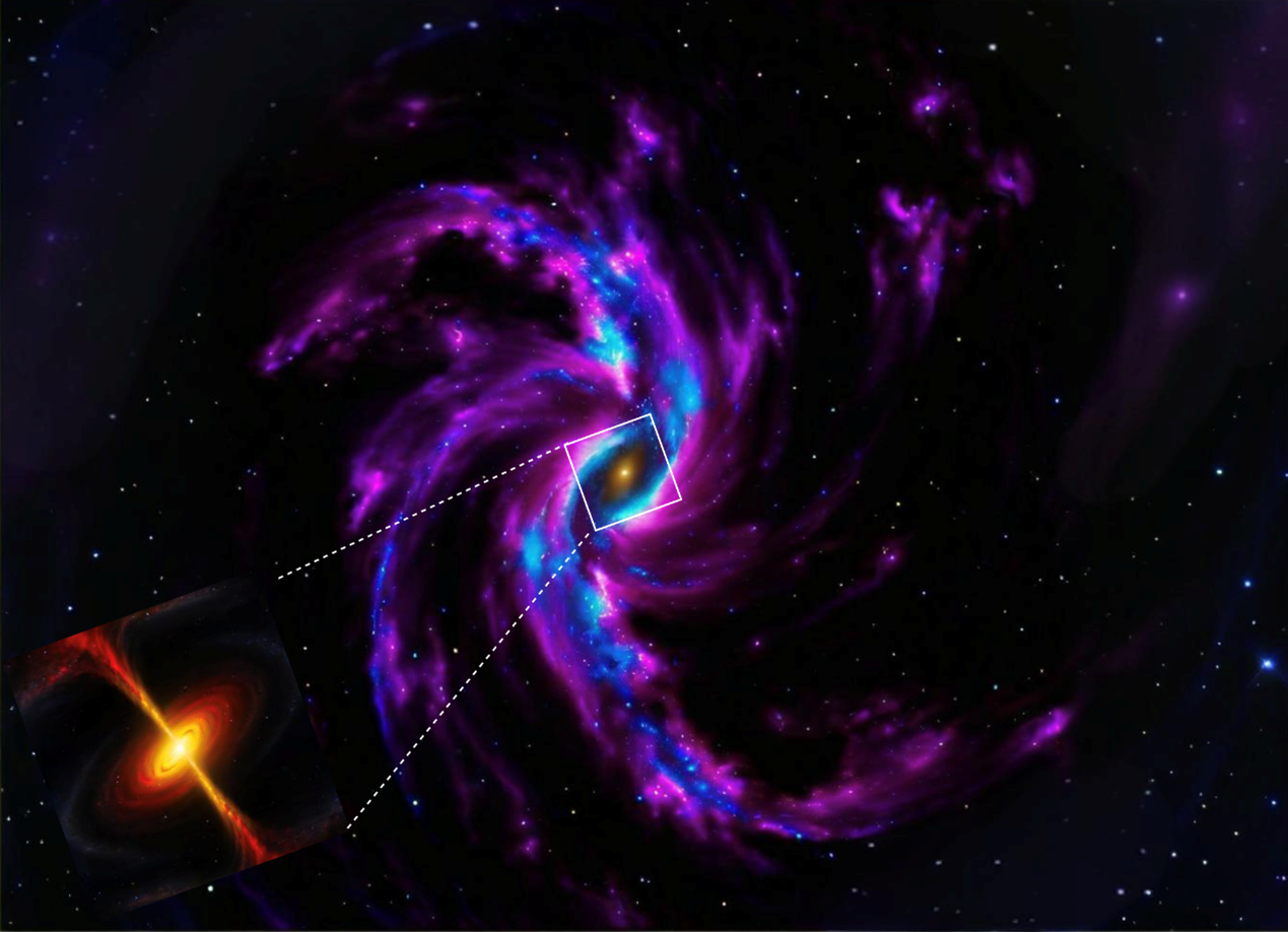 Scientists Reveal Process of Gas Accretion in Massive Star Formation