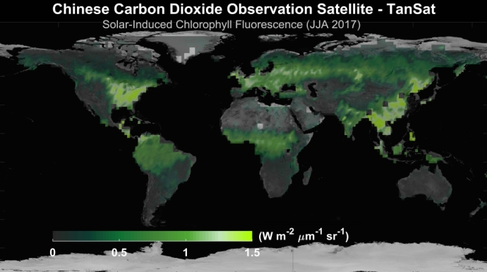 New Solar-induced Chlorophyll Fluorescence Product Aims to Improve Carbon Neutrality Research